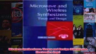 Wireless Synthesizers Theory and Design Electrical  Electronics Engr