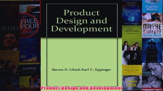 Product Design and Development