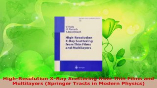 PDF Download  HighResolution XRay Scattering from Thin Films and Multilayers Springer Tracts in PDF Full Ebook