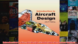 Introduction to Aircraft Design Cambridge Aerospace Series