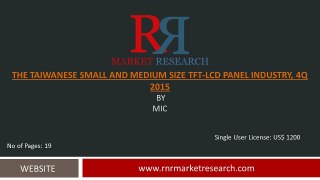 Taiwanese Small and Medium Size TFT-LCD Panel Industry, 4Q 2015