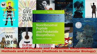 PDF Download  Nonribosomal Peptide and Polyketide Biosynthesis Methods and Protocols Methods in PDF Online