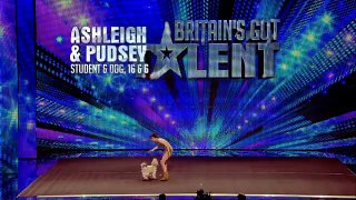 Ashleigh and Pudsey - Britain's Got Talent 2012 audition - UK version