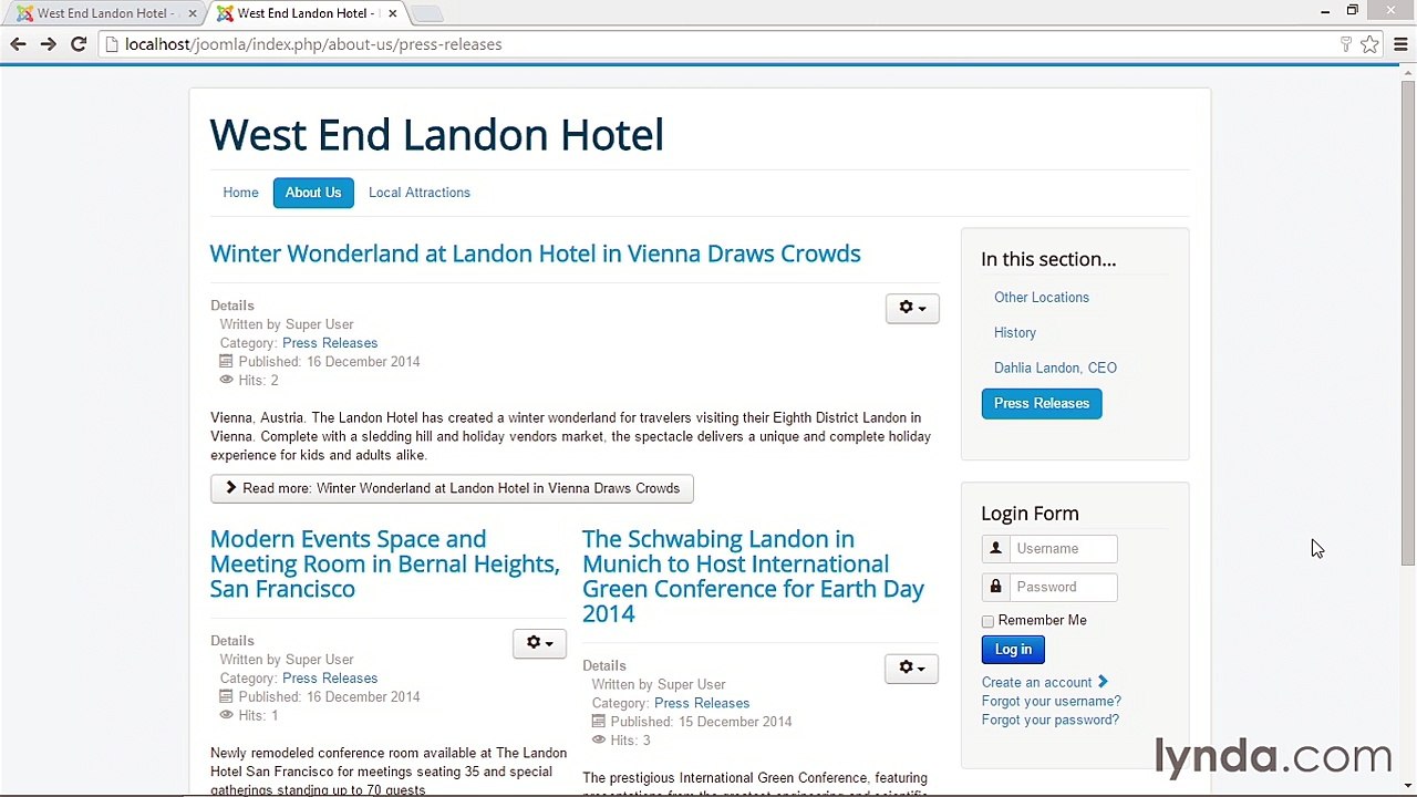 038 Advanced category-blog configuration - Working with Joomla! 3.3