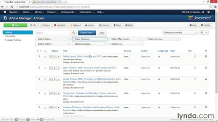 041 Creating a featured blog on the homepage - Working with Joomla! 3.3