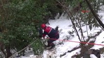 Zonguldak - Dereye Yuvarlanan Avcıyı İtfaiye Kurtardı