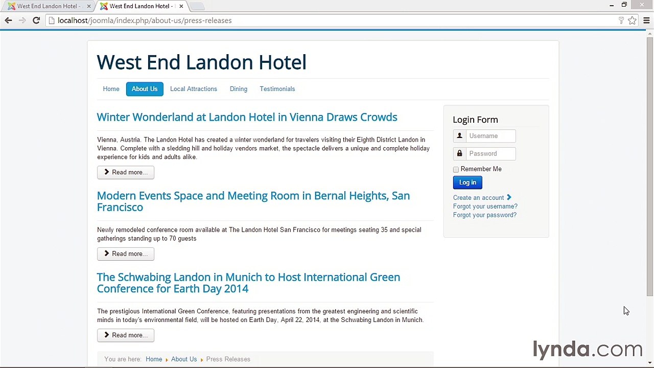 049 Setting menu options - Working with Joomla! 3.3