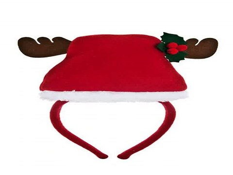 Самый популярный подарок на именины - Обруч на голову для взрослых Олень в колпаке в г. Воронеж