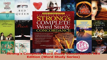 PDF Download  Strongs Complete Word Study Concordance KJV Edition Word Study Series Read Full Ebook