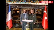 Fransa Savunma Bakanı Drian, Genelkurmay Başkanı Akar'ı Ziyaret Etti