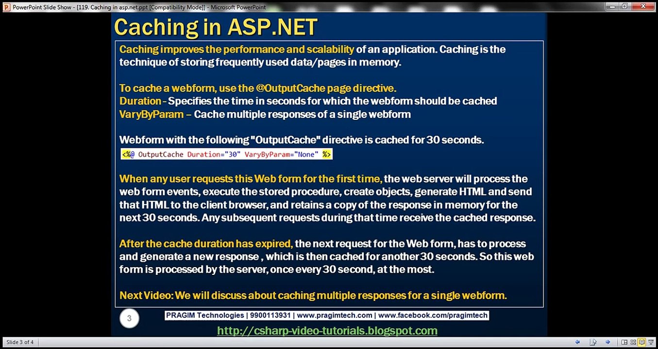 Caching in Asp.Net