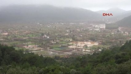 Fethiye - Şiddetli Yağış Kayaköy'ü Göle Çevirdi
