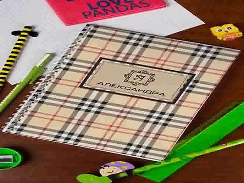 Роскошный и недорогой подарок на именины - Блокнот в клетку с Вашим текстом Шотландская клетка в г. Новокузнецк