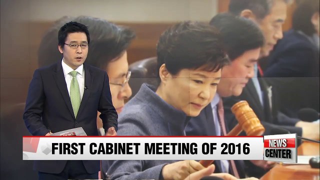 President Park calls for economic revitalization through reform at first cabinet meeting of 2016