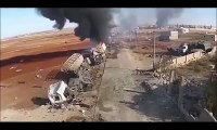 Aleppo governorate syria-annihilates Turkey,bound tanker tank convoy