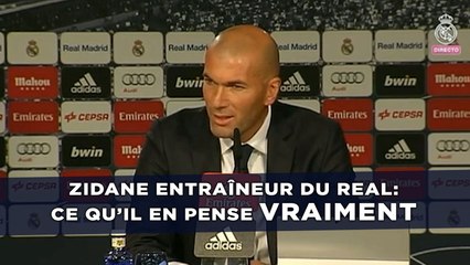 Ce que Zidane pense VRAIMENT de sa nomination comme entraîneur du Real Madrid