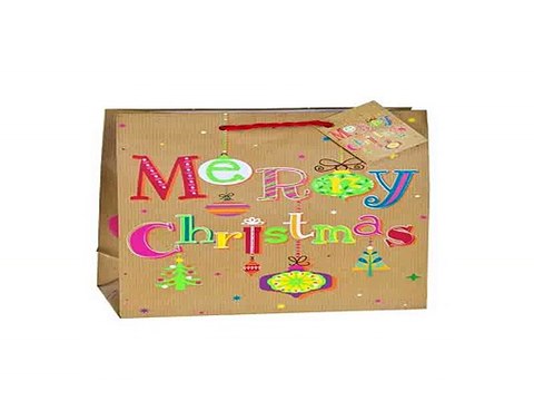 Самый лучший подарок на все случаи жизни - Пакет подарочный новогодний Неоновые елочки в г. Архангельск