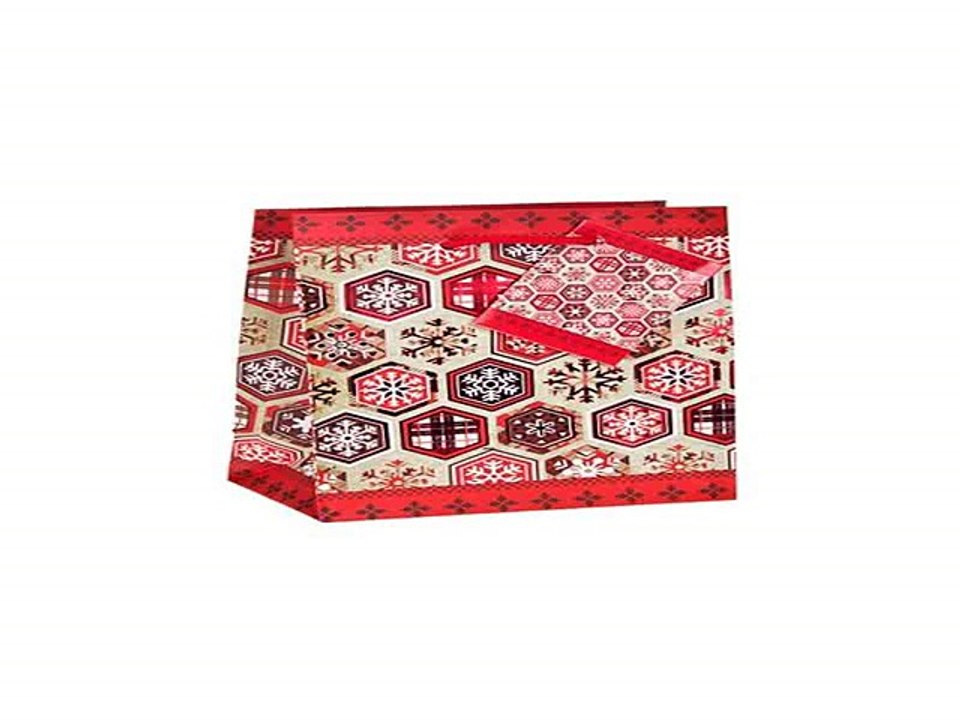 Отличный подарок на все случаи жизни - Пакет подарочный новогодний Алые снежинки в г. Пенза