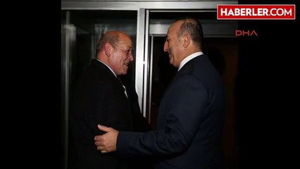 Çavuşoğlu, Fransa Savunma Bakanı Drian ile Görüştü