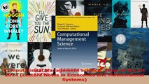 PDF Download  Computational Management Science State of the Art 2014 Lecture Notes in Economics and Read Online