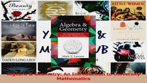 PDF Download  Algebra  Geometry An Introduction to University Mathematics Download Full Ebook