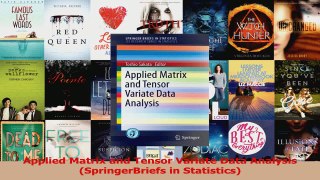 PDF Download  Applied Matrix and Tensor Variate Data Analysis SpringerBriefs in Statistics Download Full Ebook