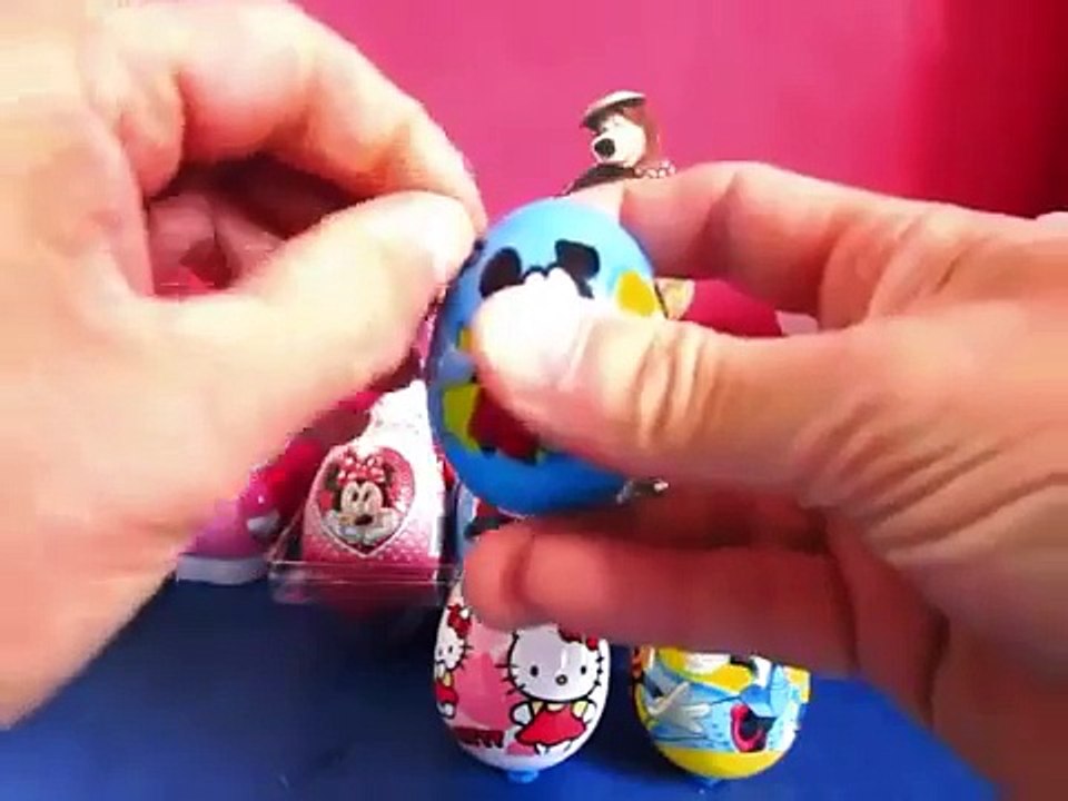 Маша и Медведь Masha i Medved Disney Peppa Pig Hello Kitty Cars Frozen Toys Kinder Surprise