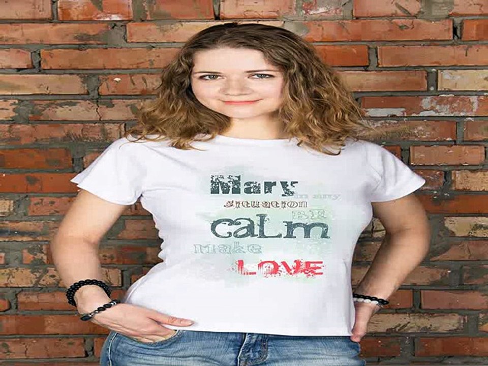 Самый лучший подарок на именины - Футболка женская с вашим текстом Be calm make love в г. Астрахань