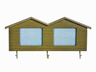 Стильный подарок на именины - Вешалка декоративная Домики в г. Тюмень