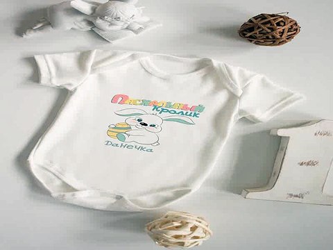 Самый лучший подарок на все случаи жизни - Боди для малыша с вашим текстом Пасхальный кролик в г. Омск