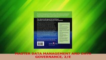 PDF Download  MASTER DATA MANAGEMENT AND DATA GOVERNANCE 2E Read Full Ebook