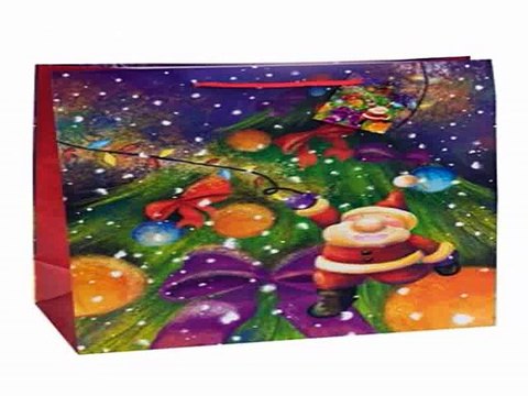 Ура Купил себе отличный подарок на день рождения - Пакет подарочный Дед Мороз с гирляндой в г. Воронеж