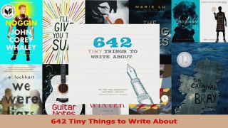 PDF Download  642 Tiny Things to Write About Read Full Ebook