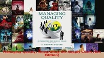 PDF Download  Managing Quality Integrating the Supply Chain 6th Edition PDF Full Ebook
