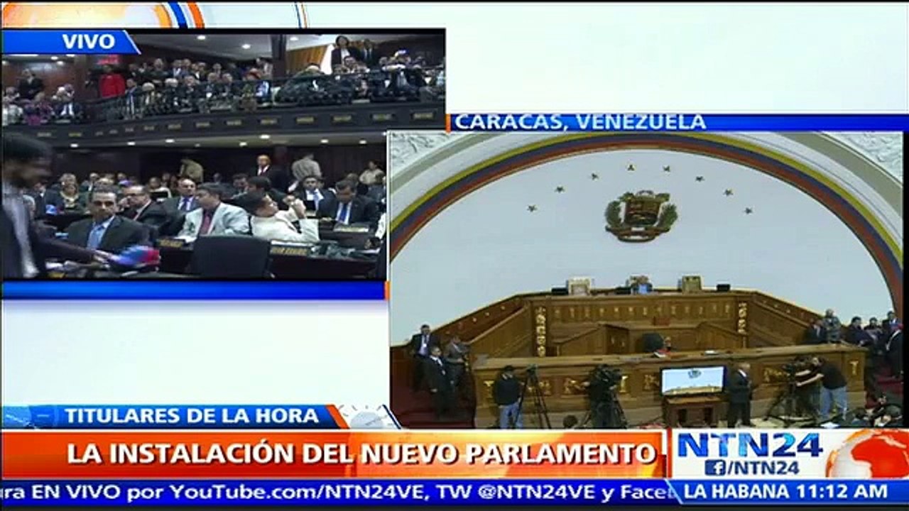 Día histórico: inicia instalación del nuevo Parlamento venezolano con mayoría opositora