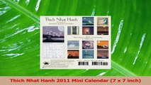 PDF Download  Thich Nhat Hanh 2011 Mini Calendar 7 x 7 inch Read Full Ebook