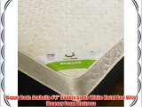 Happy Beds Arabella 4'6 Double Stone White Metal Bed With Memory Foam Mattress