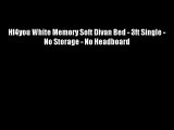 Hf4you White Memory Soft Divan Bed - 3ft Single - No Storage - No Headboard
