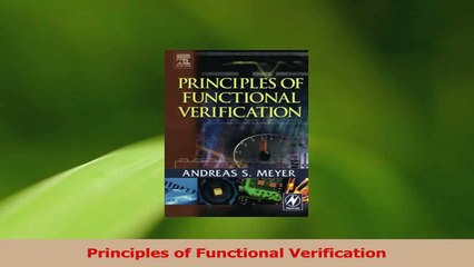 PDF Download  Principles of Functional Verification Read Online