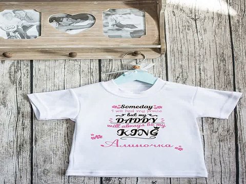 Стильный подарок на день рождения - Футболка детская с вашим текстом My dad is a king в г. Нижний Новгород