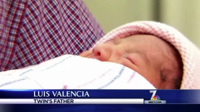 Twins born in different years as big sister pops out on New Year