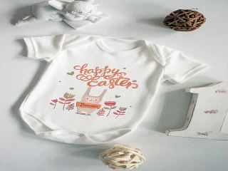 Лучший подарок на именины - Боди для малыша с вашим текстом Happy Easter в г. Архангельск