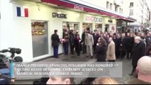French President Honors Charlie Hebdo, Kosher Market Victims