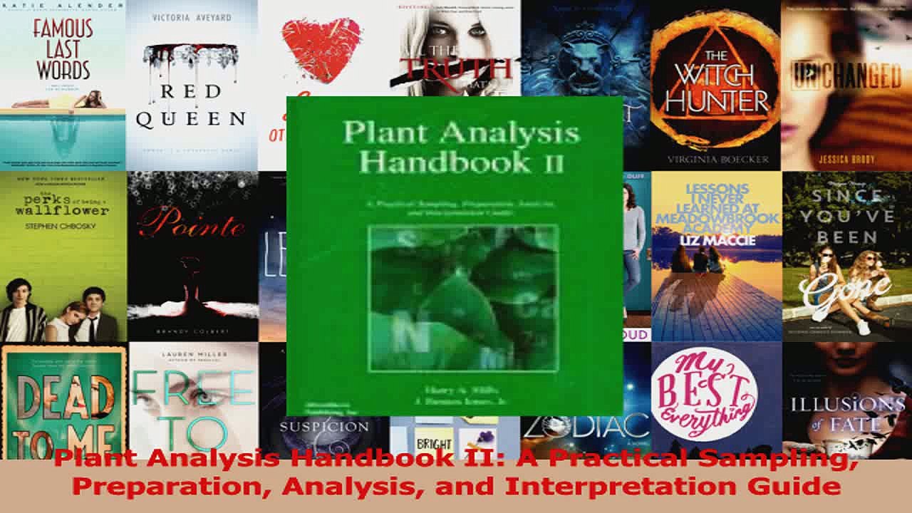 PDF Download  Plant Analysis Handbook II A Practical Sampling Preparation Analysis and Interpretation Download Full Ebook