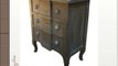 Chateau Shabby Chic French Ash Finish Carved 3 Drawer Chest Of Drawers Bedroom Furniture.