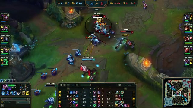 SKT T1 Faker YASUO Mid vs Lulu - Patch 5.24 KR - League of Legends