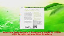PDF Download  Learning Web Design A Beginners Guide to HTML CSS JavaScript and Web Graphics Read Online