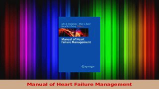 PDF Download  Manual of Heart Failure Management Download Full Ebook
