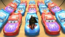 Nursery Rhymes Disney Pixar Lightning Cars Superman, Batman, Spider Man Car Kids