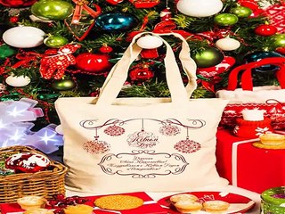Роскошный и недорогой подарок на день рождения - Сумка с Вашим текстом Новогодняя классика в г. Ижевск